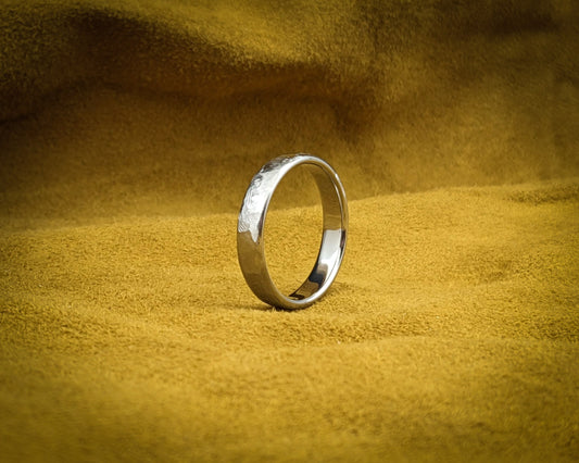 Thin Textured Titanium Ring