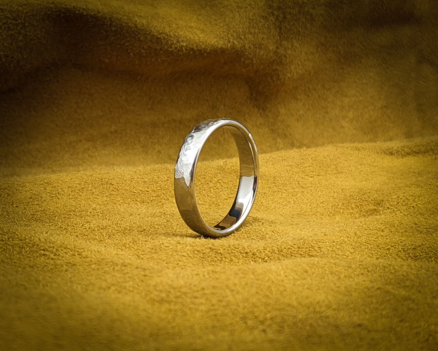 Thin Textured Titanium Ring