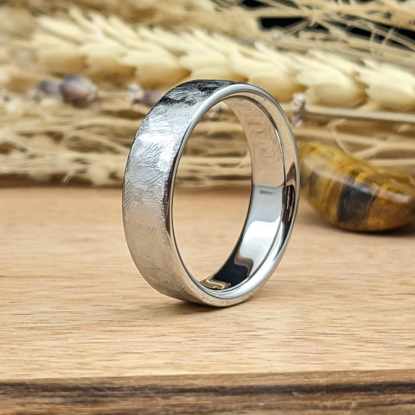 Textured Titanium Ring