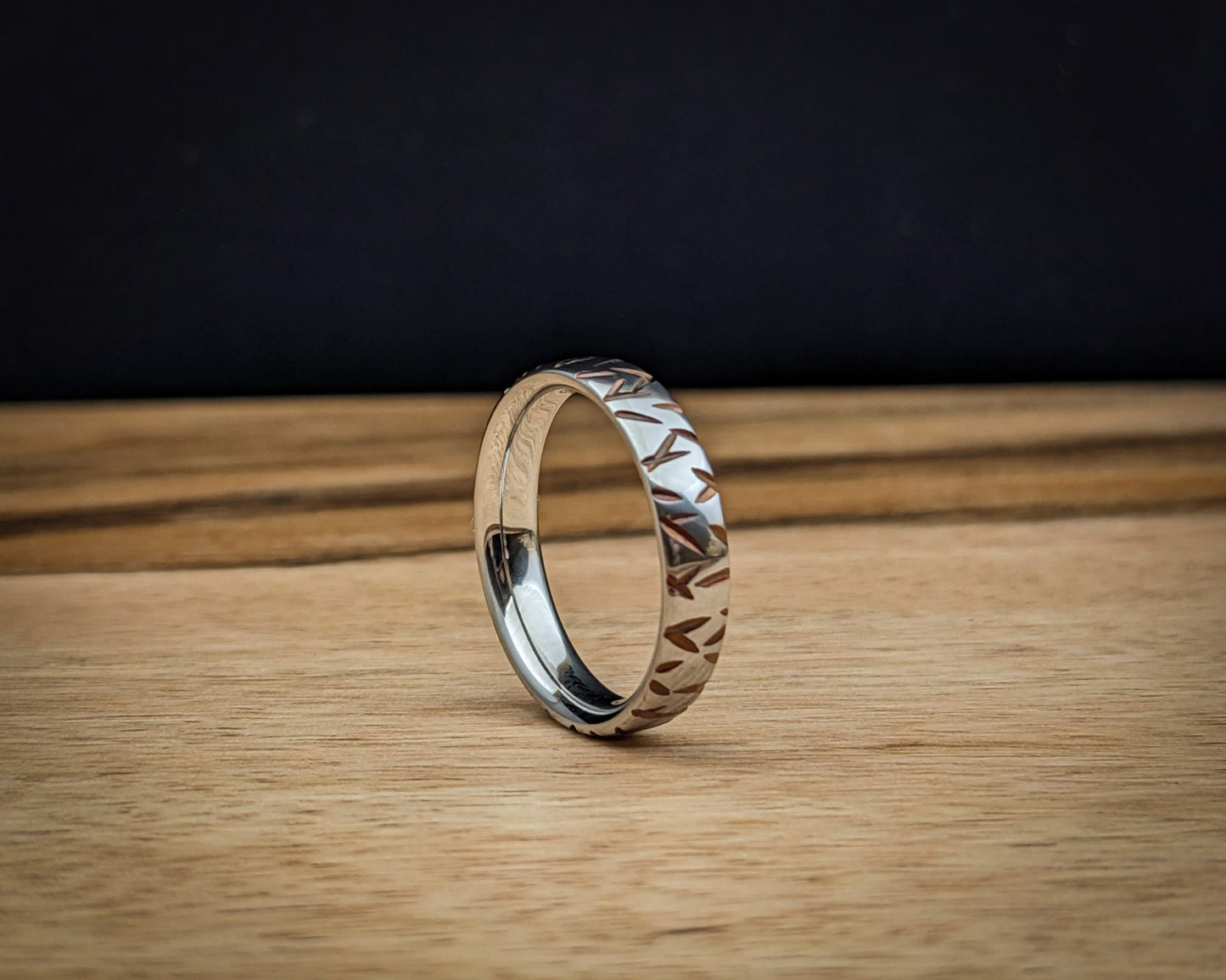 Thin Double Shard Titanium Ring