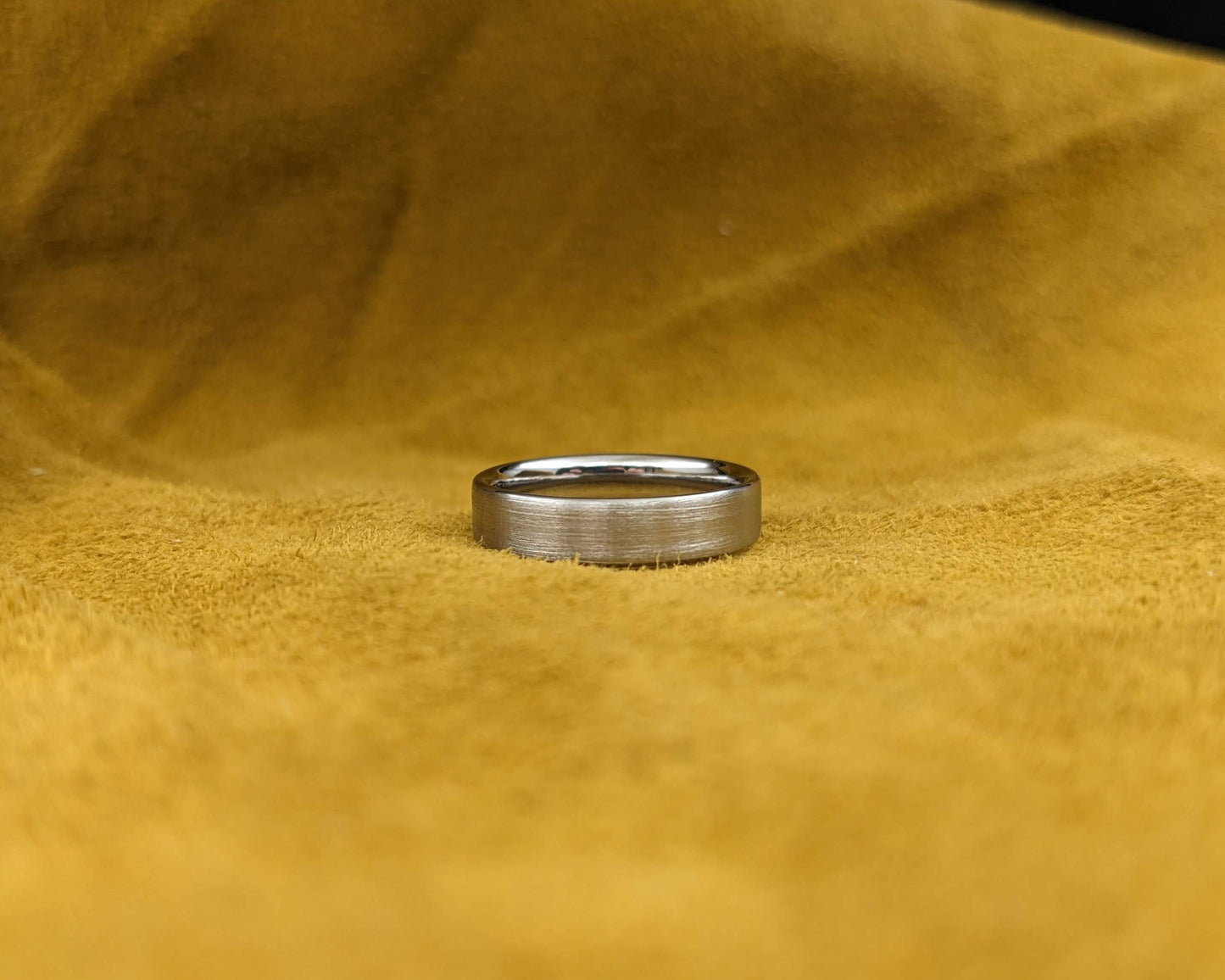 Brushed Titanium Ring