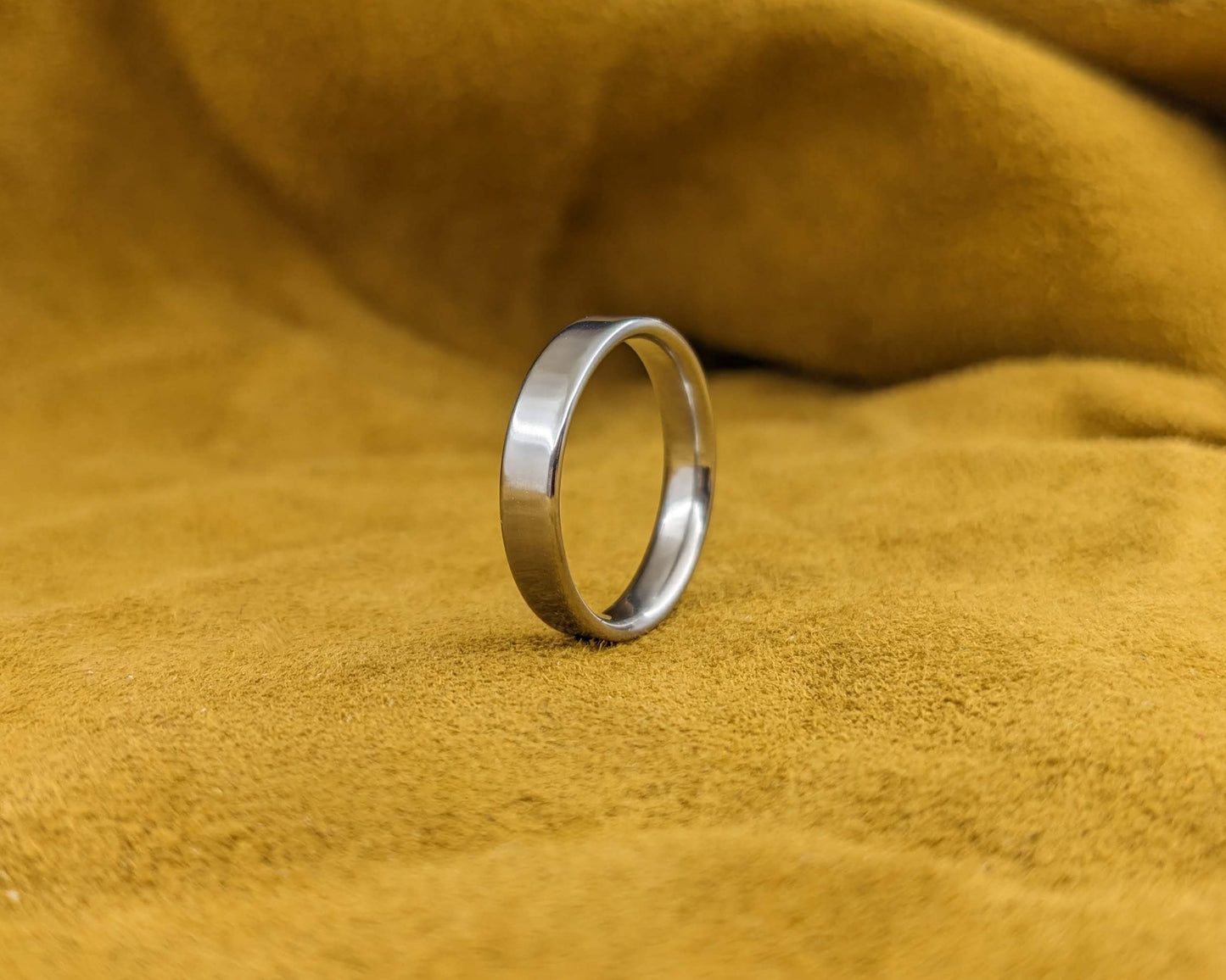 Thin Matte Titanium Ring