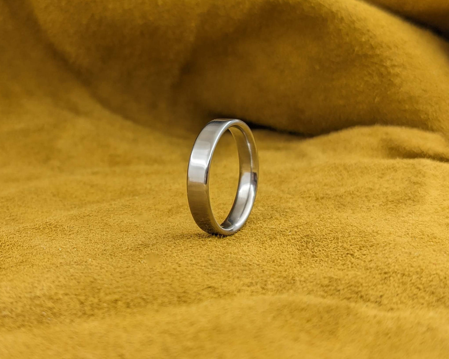 Thin Matte Titanium Ring